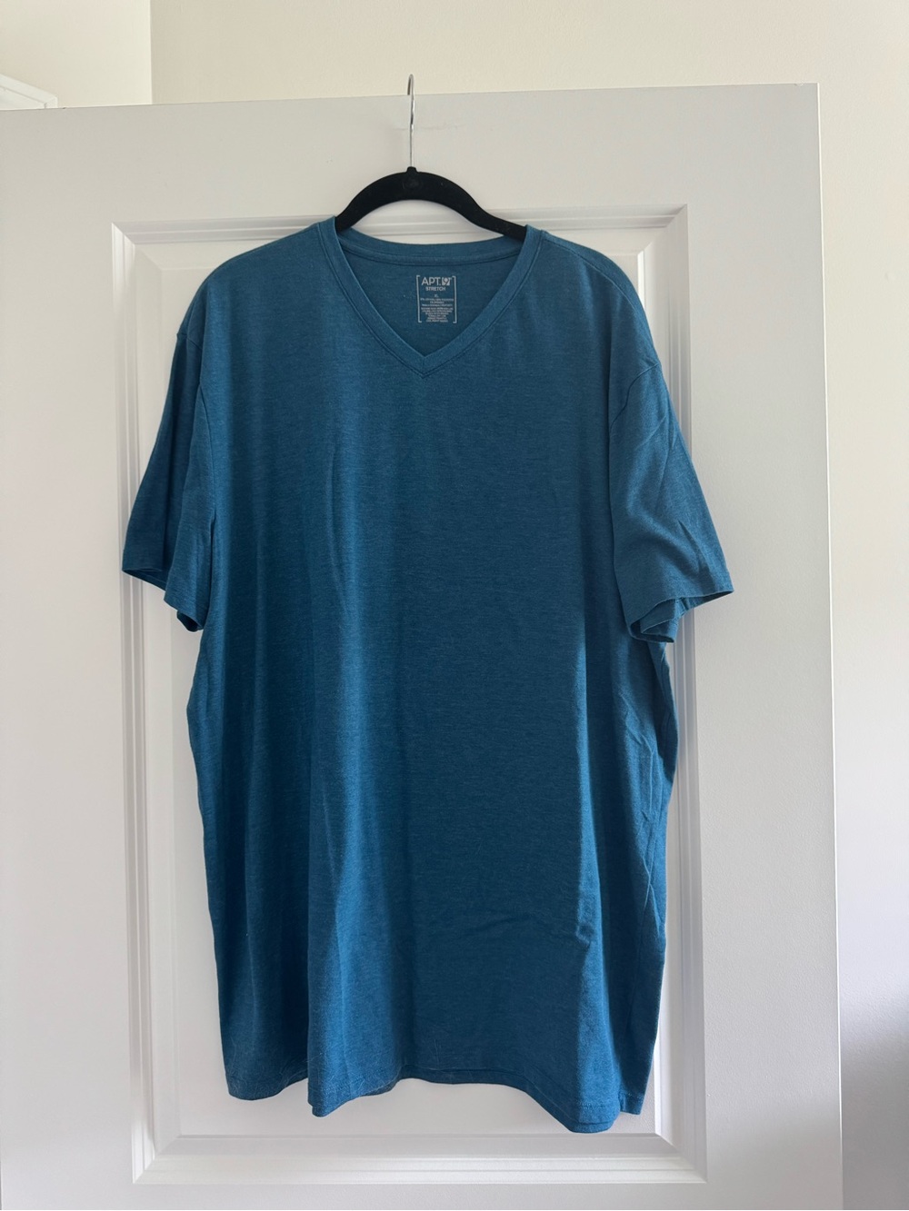 Apt. 9 Men's Teal Blue V-Neck Short Sleeve Shirt